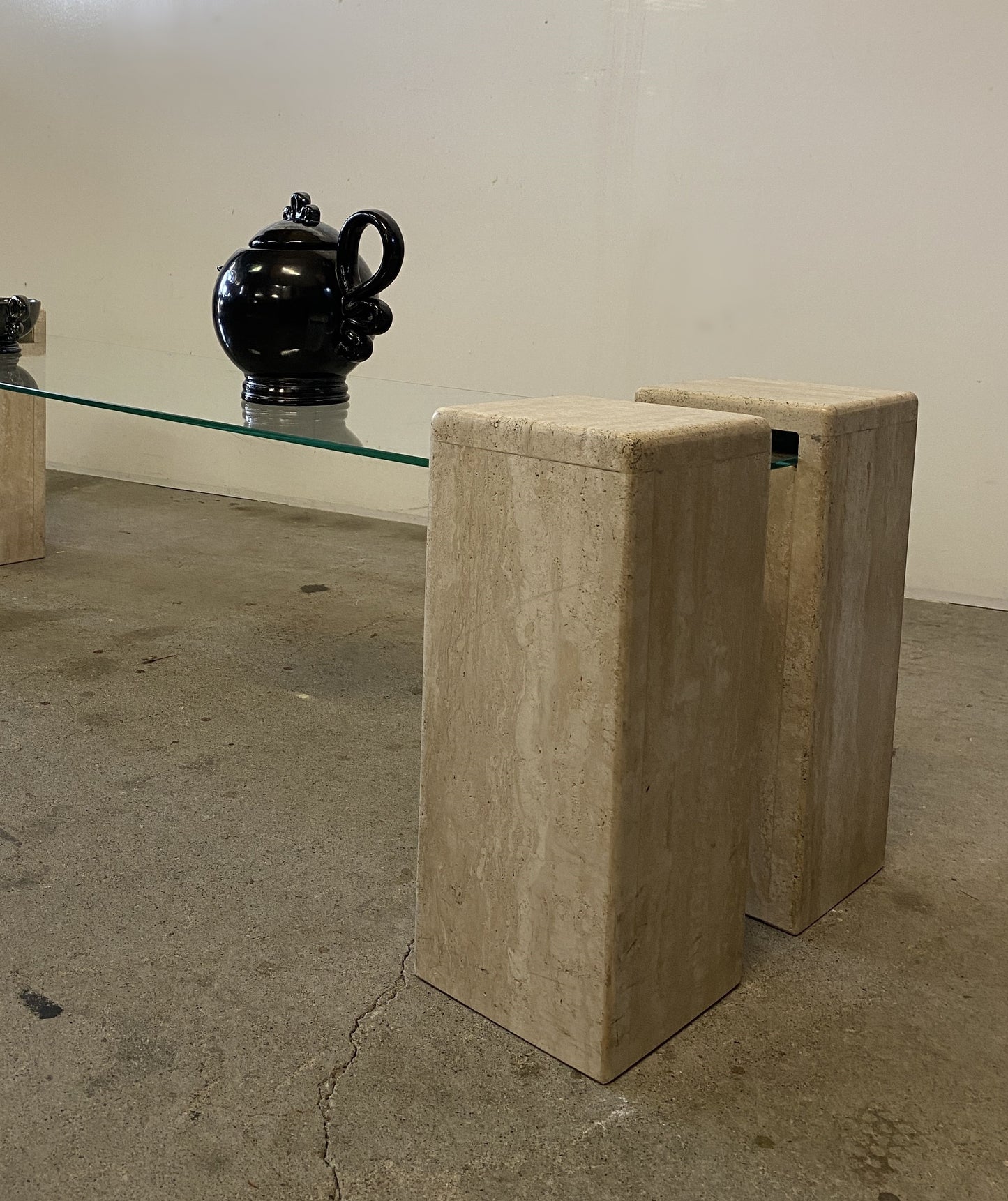 Italian Travertine Coffee Table