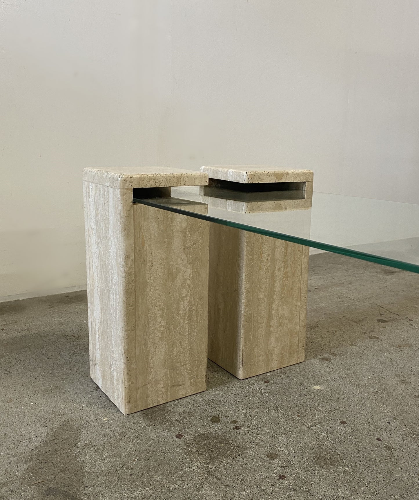 Italian Travertine Coffee Table