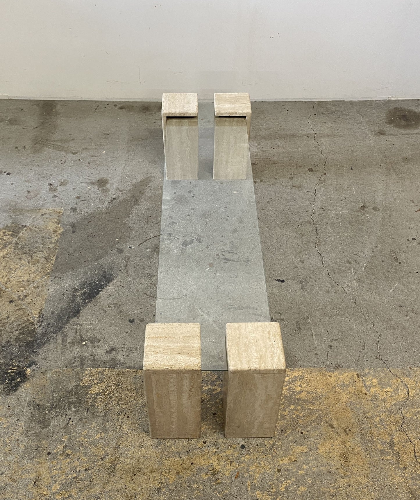 Italian Travertine Coffee Table