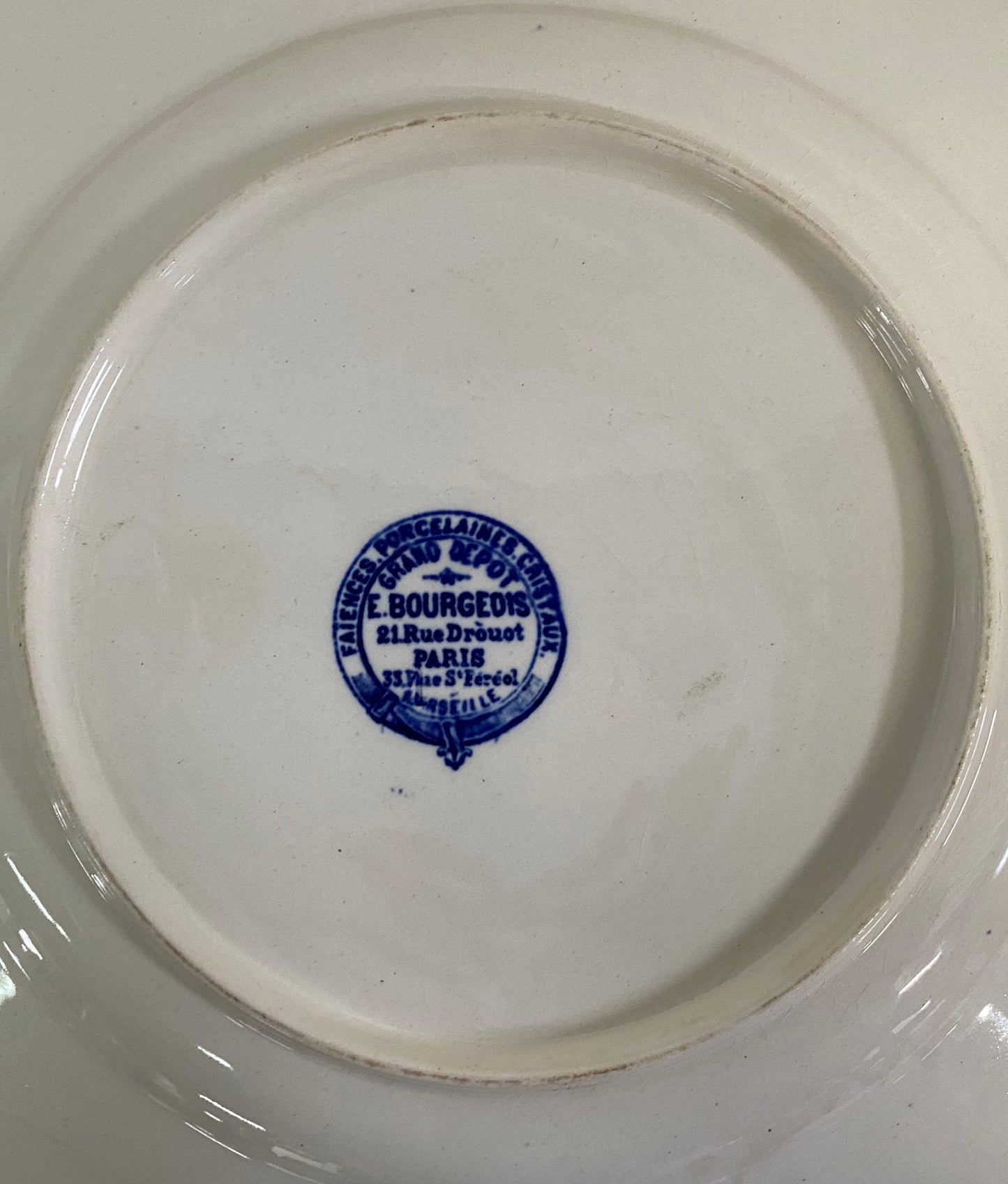 "E.BOURGEOIS "Dinner Plate