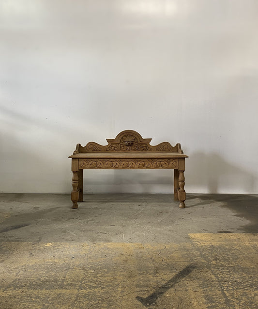 Carved Oak Hall Table