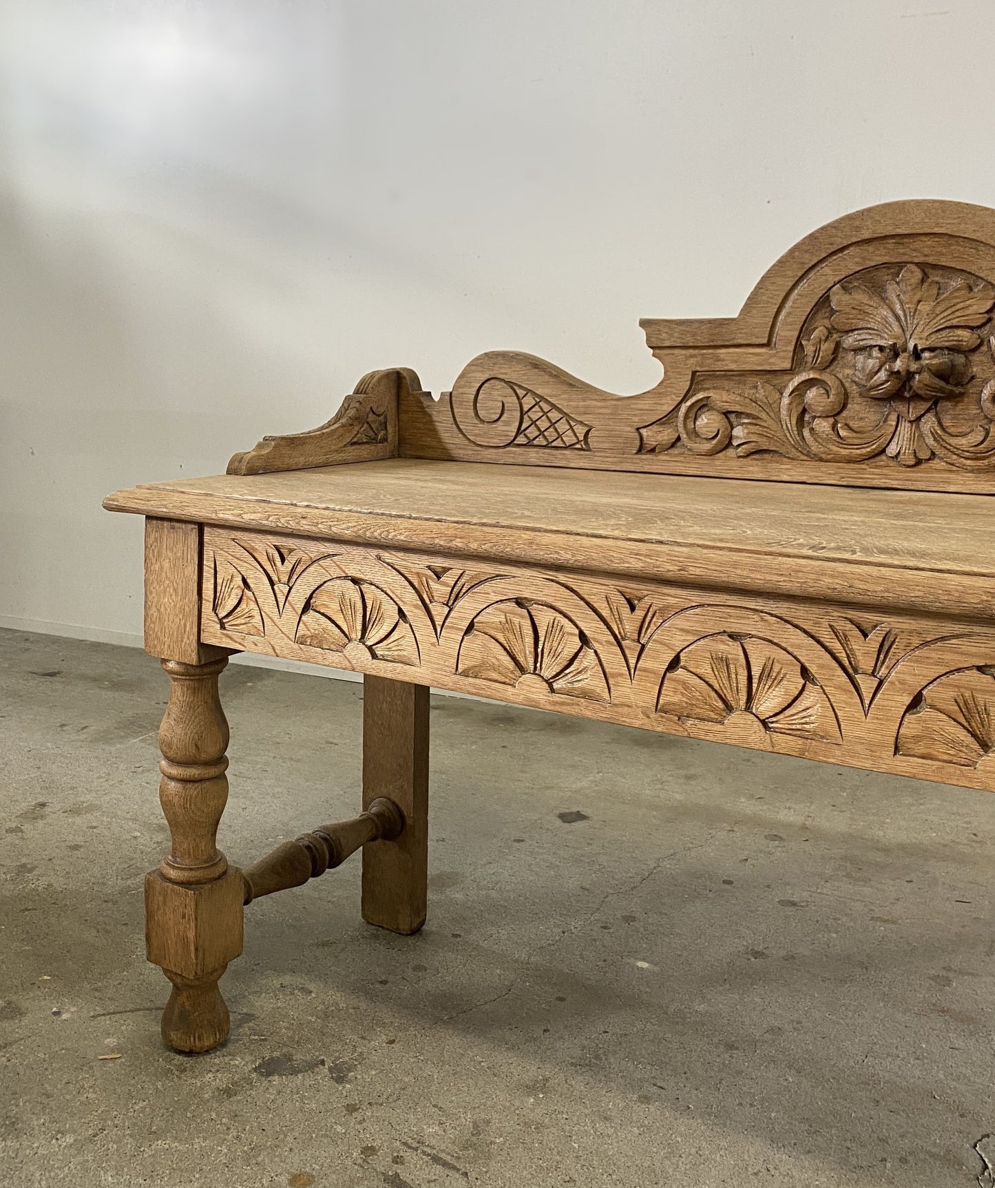Carved Oak Hall Table