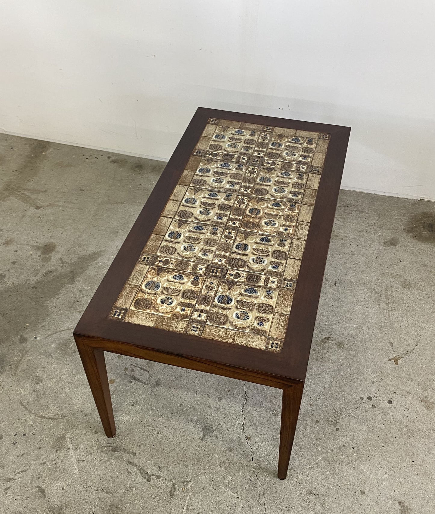 ”BACA” Tile Table by Severin Hansen Jr.w/Royal Copenhagen