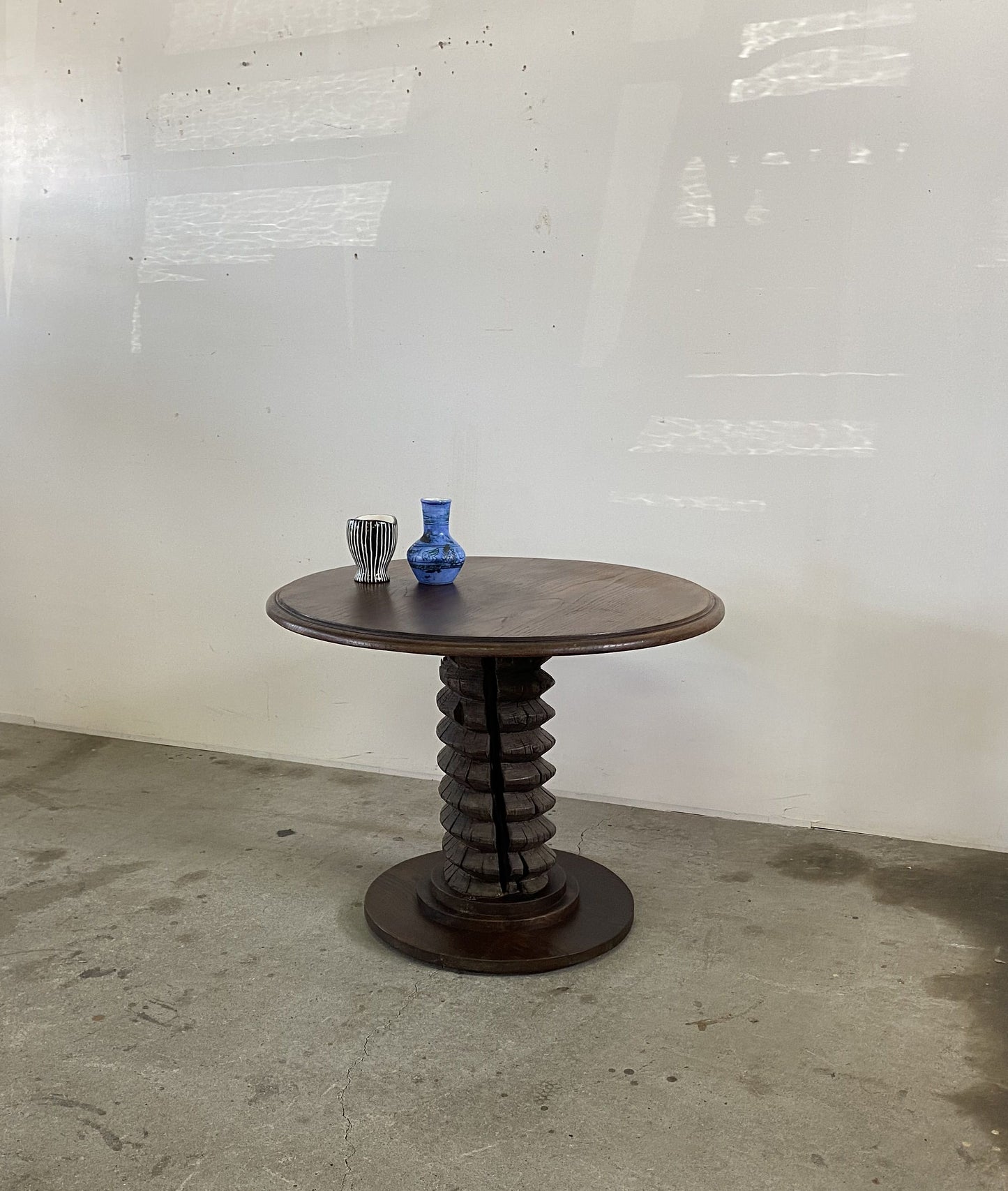 Brutalist Pedestal Low Table