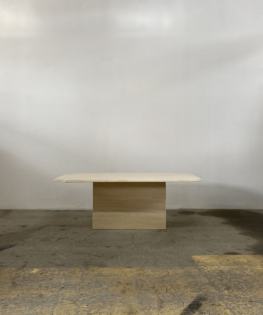 Italian Travertine Low Table