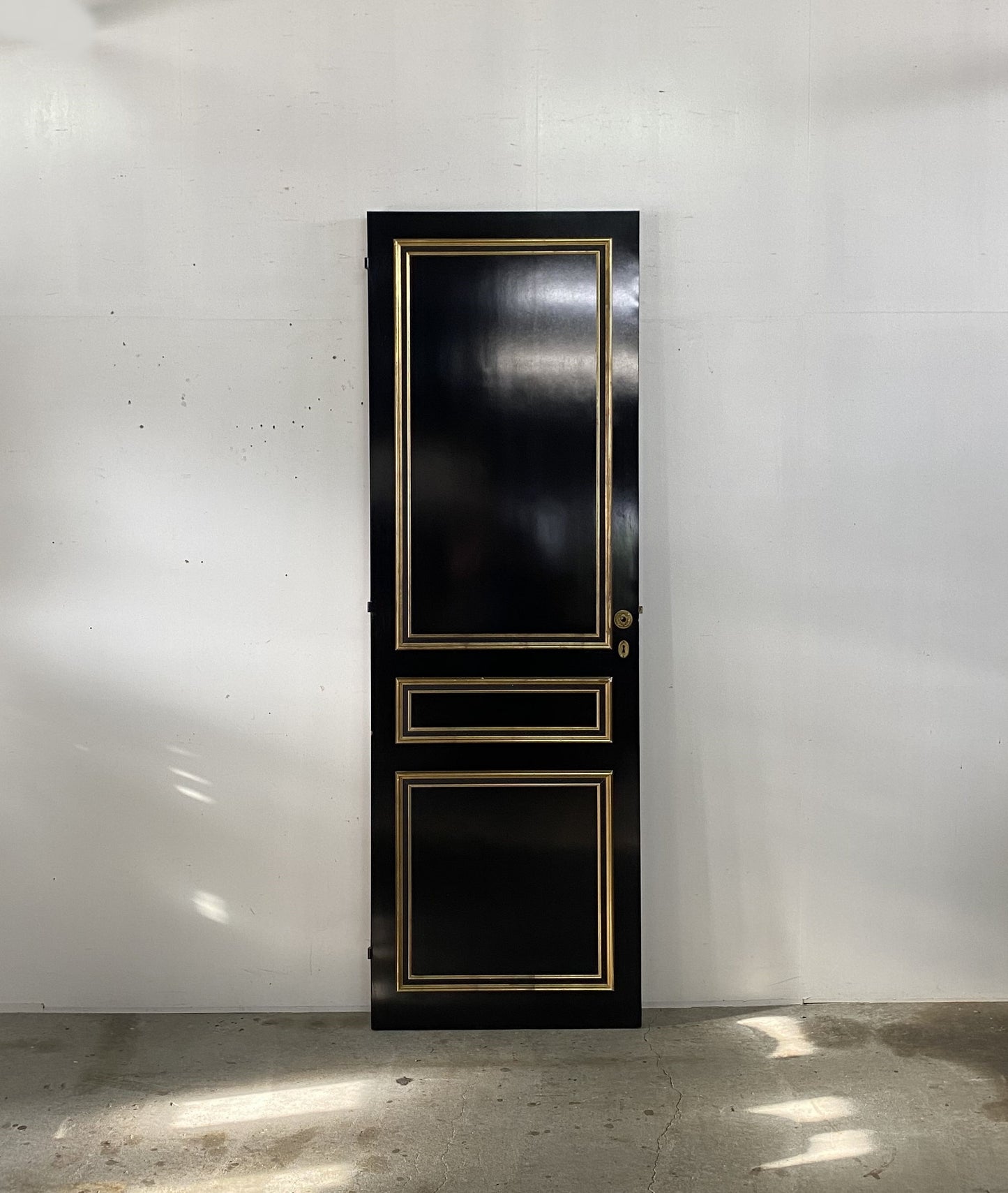 Black Panel Door