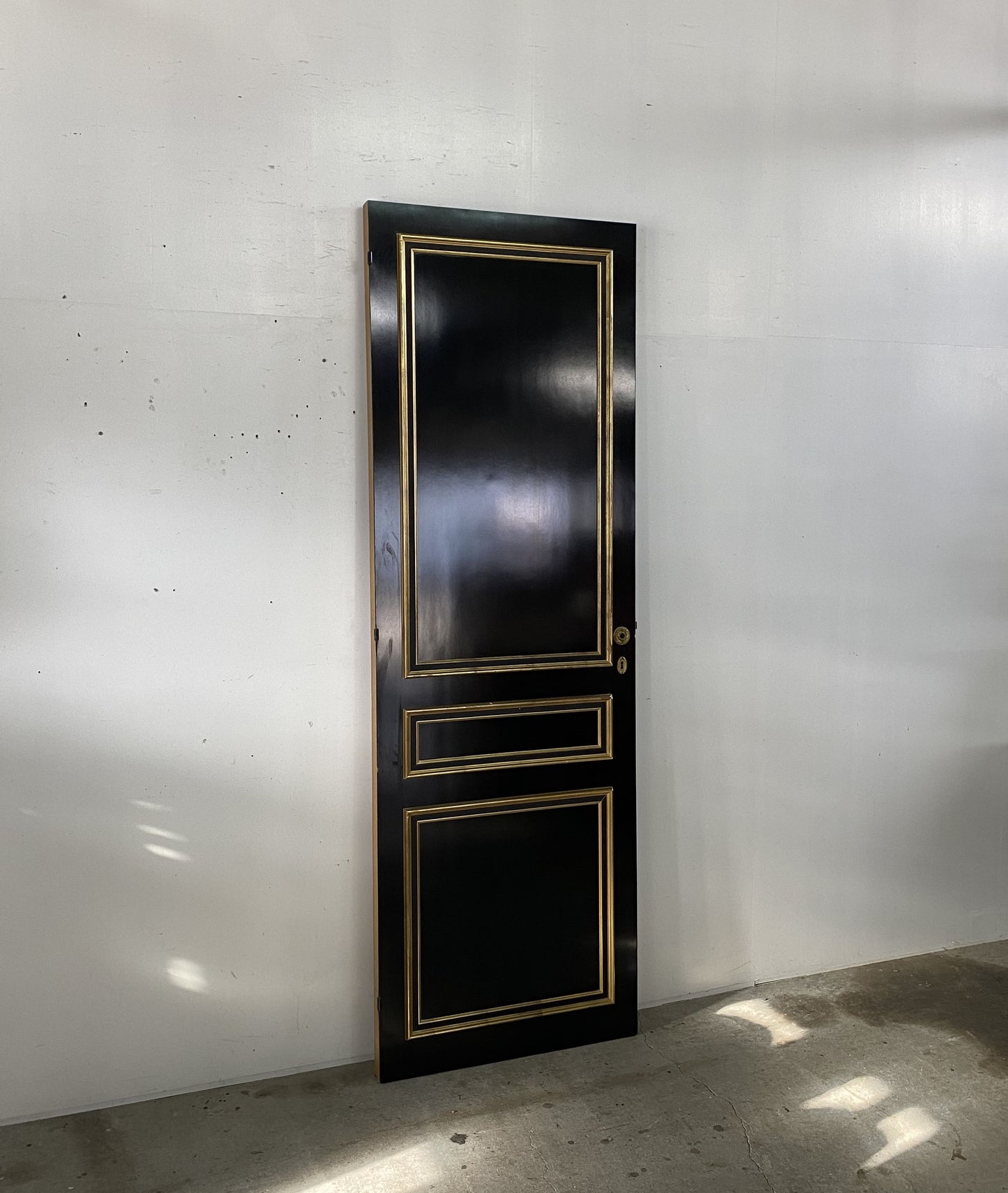 Black Panel Door