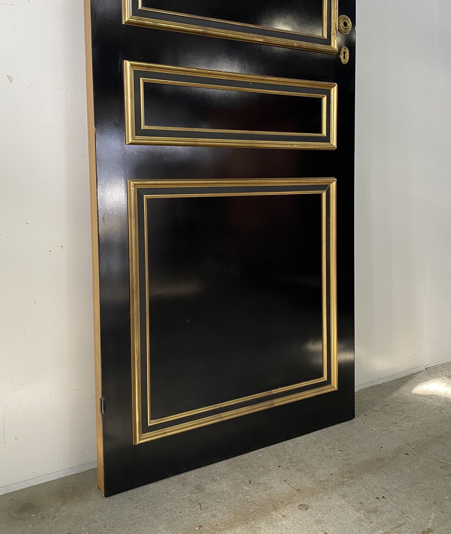 Black Panel Door