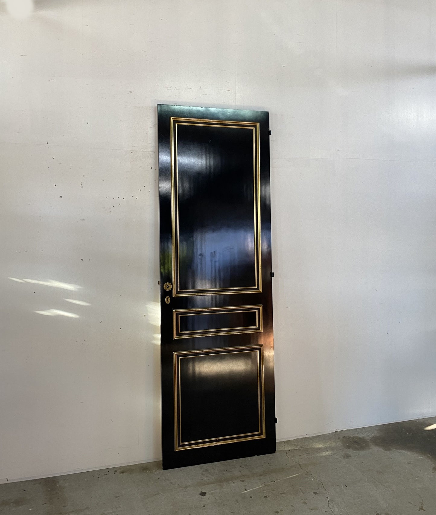 Black Panel Door