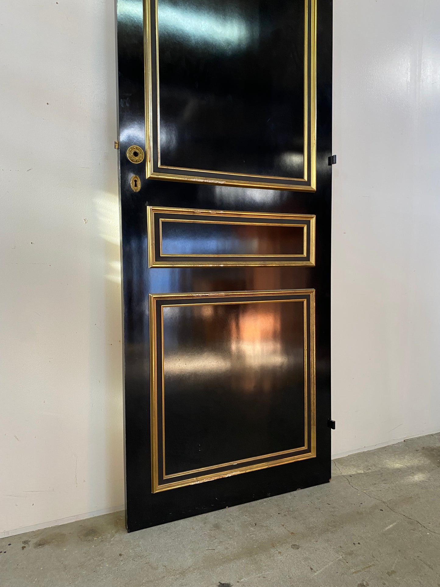 Black Panel Door