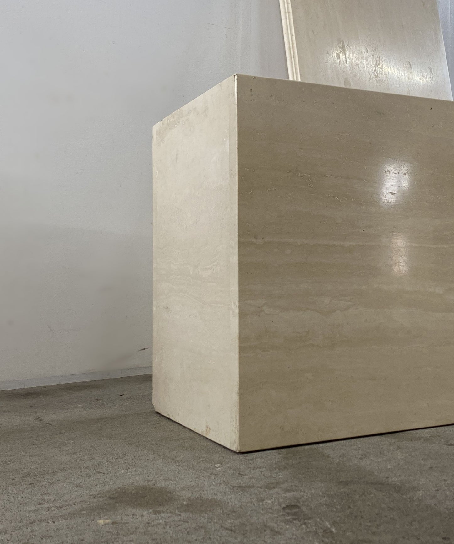 Italian Travertine Low Table