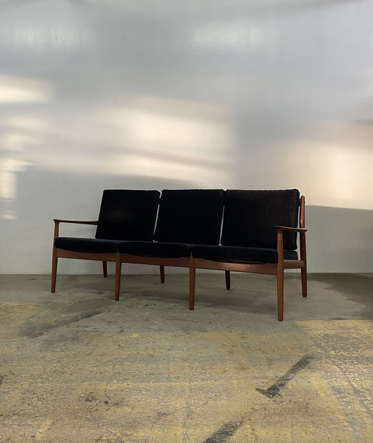 Danish Teak & 3 Seats Sofa By Svend Aage Eriksen