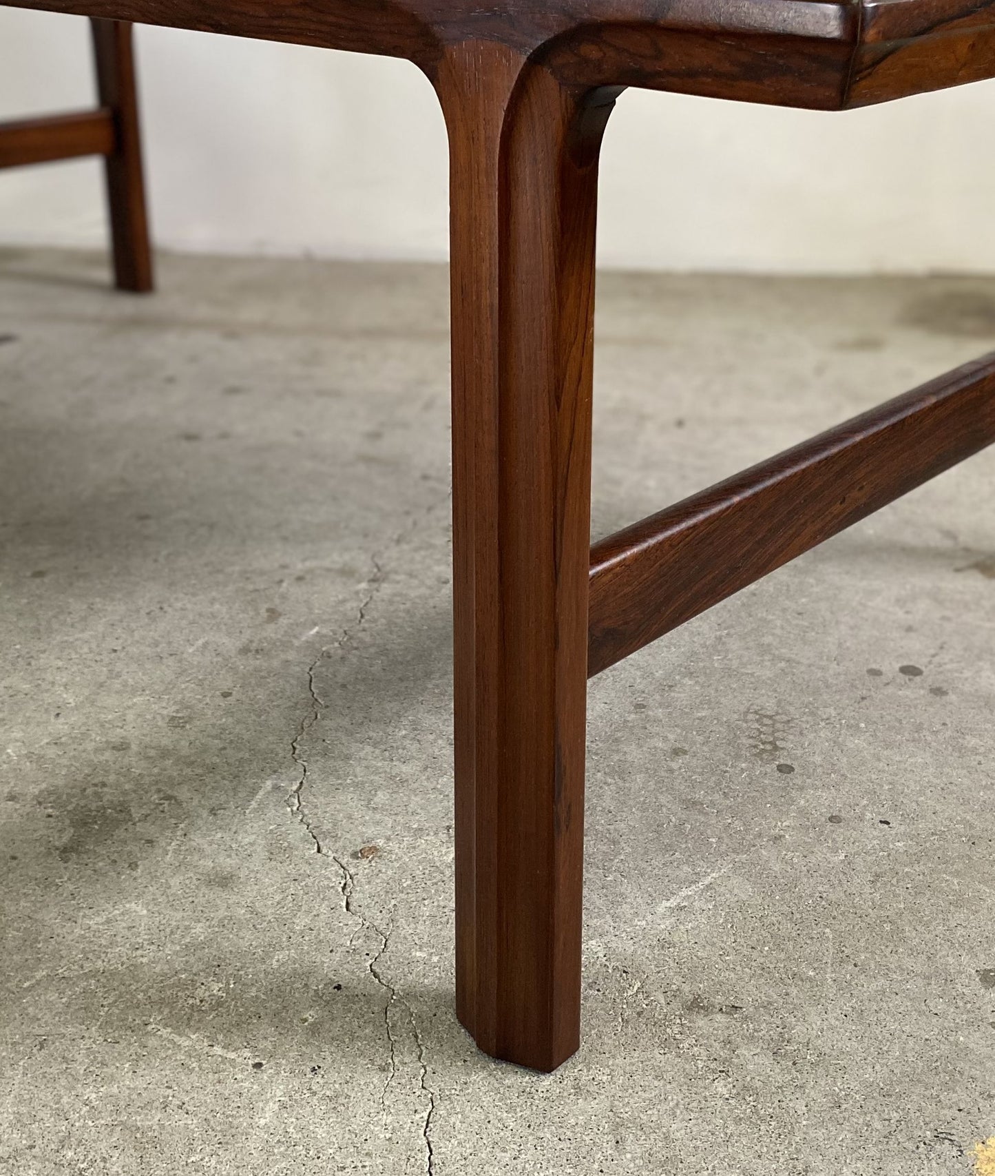 Vintage Scandinavian Coffee Table In Rosewood