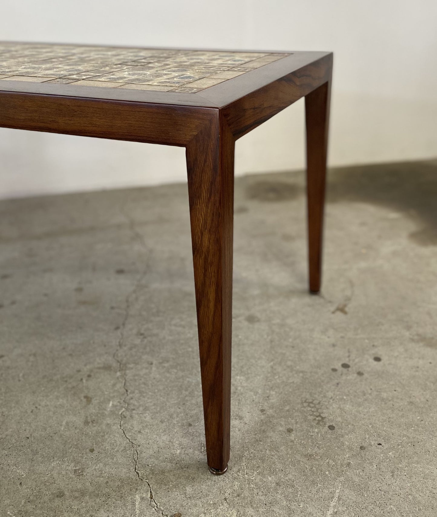 ”BACA” Tile Table by Severin Hansen Jr.w/Royal Copenhagen