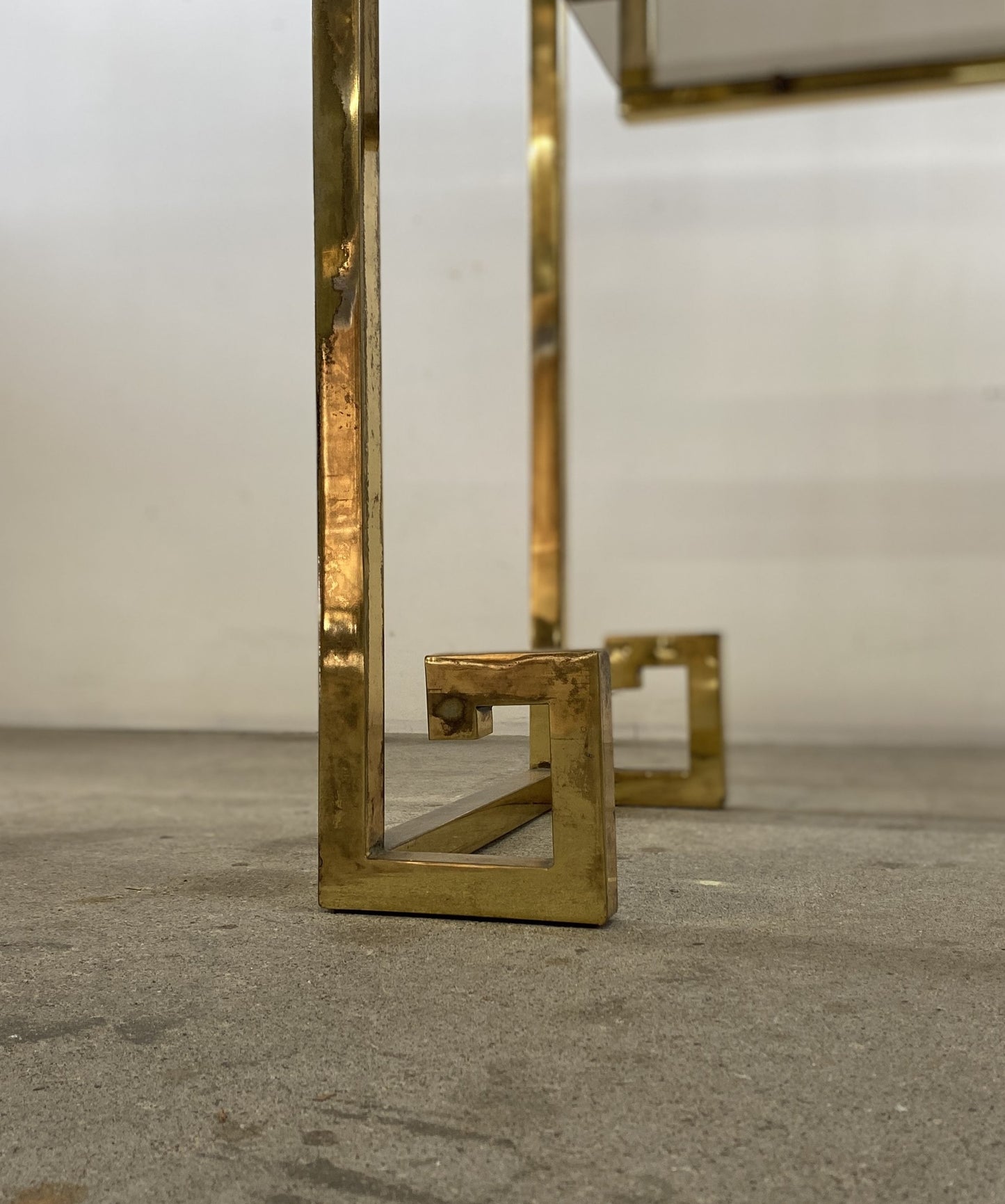 Vintage Geometric Chrome Wall Unit