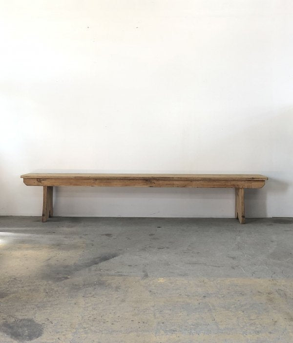 French wood bench