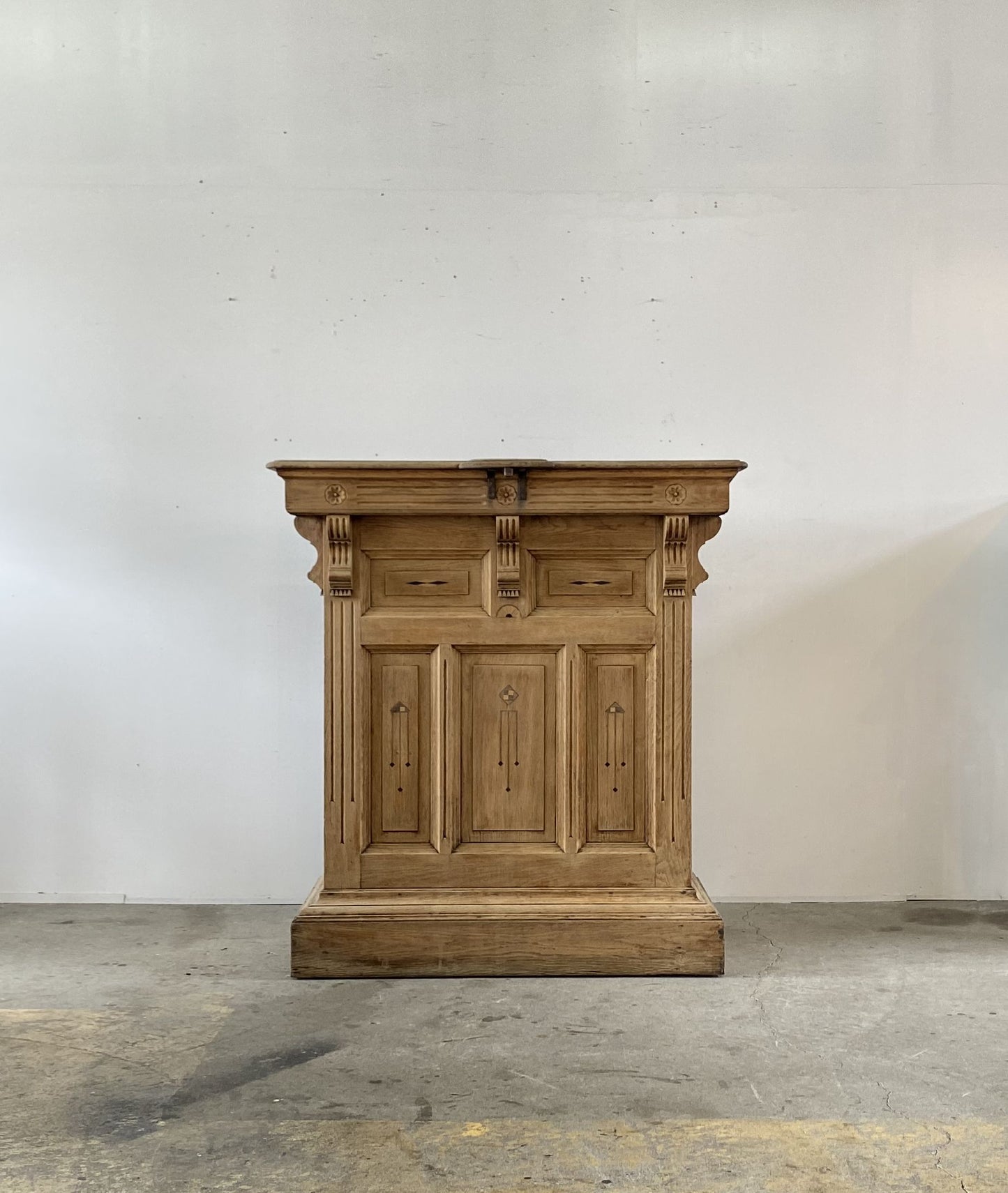 French Oak Reception Counter