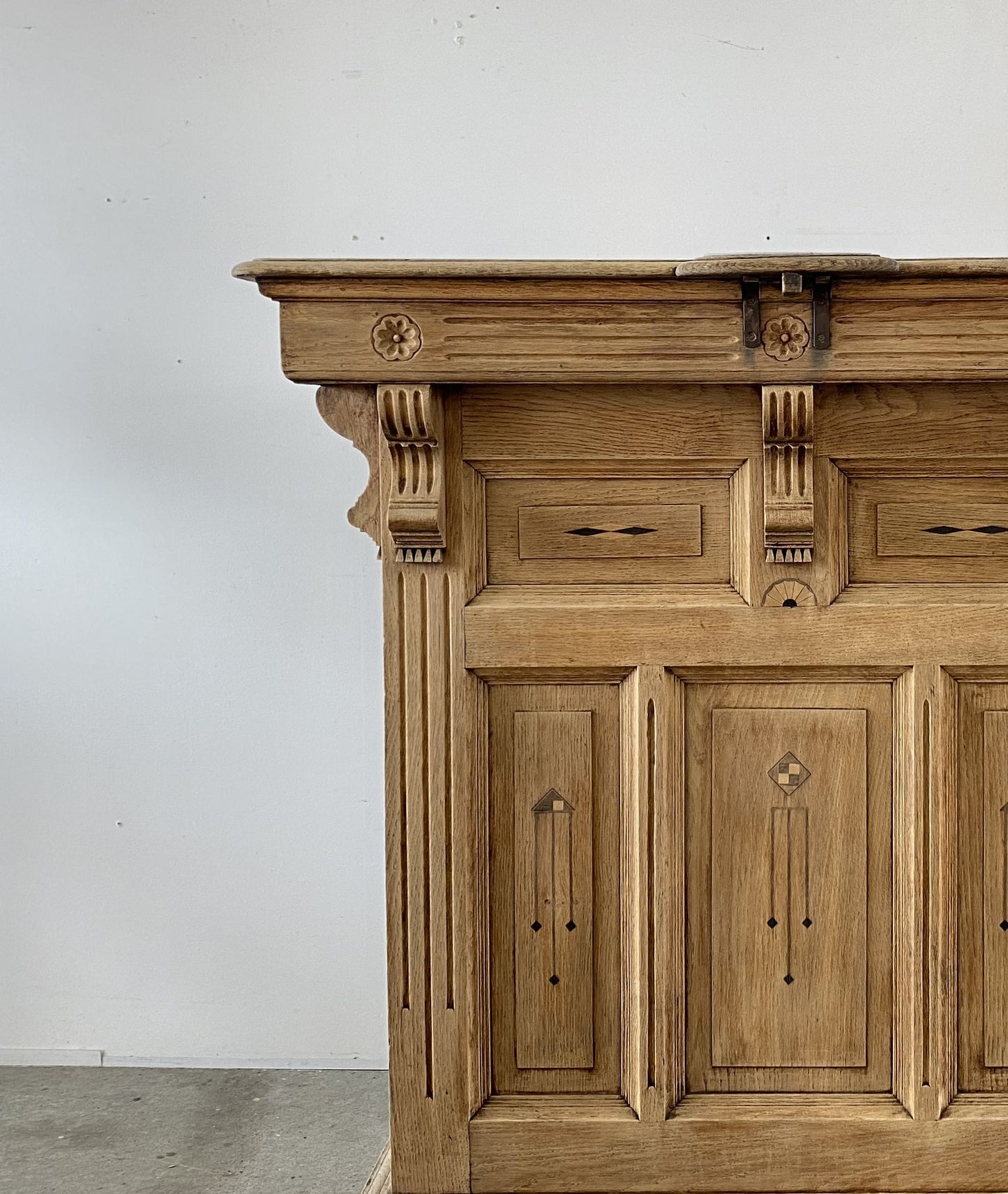 French Oak Reception Counter