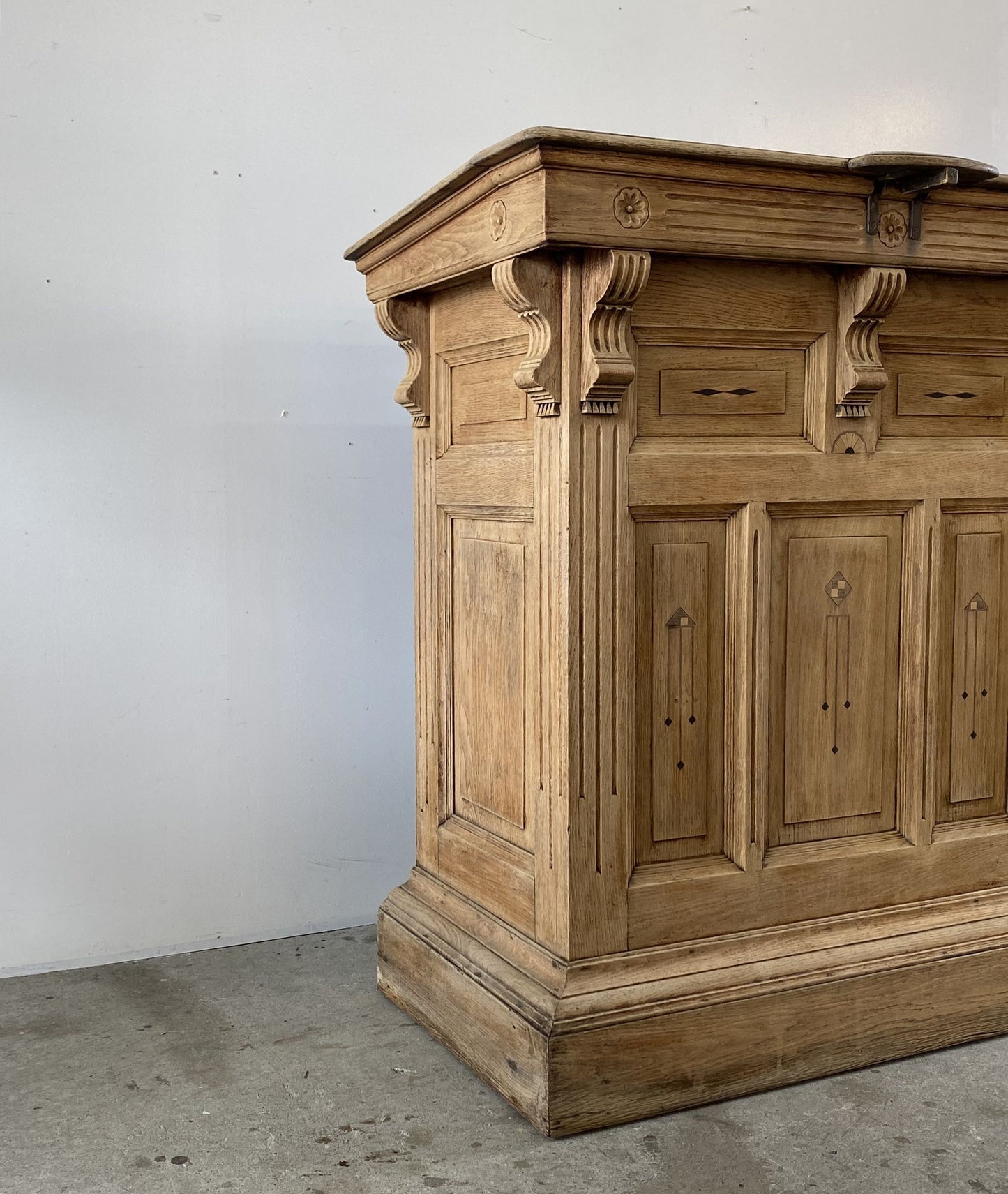 French Oak Reception Counter