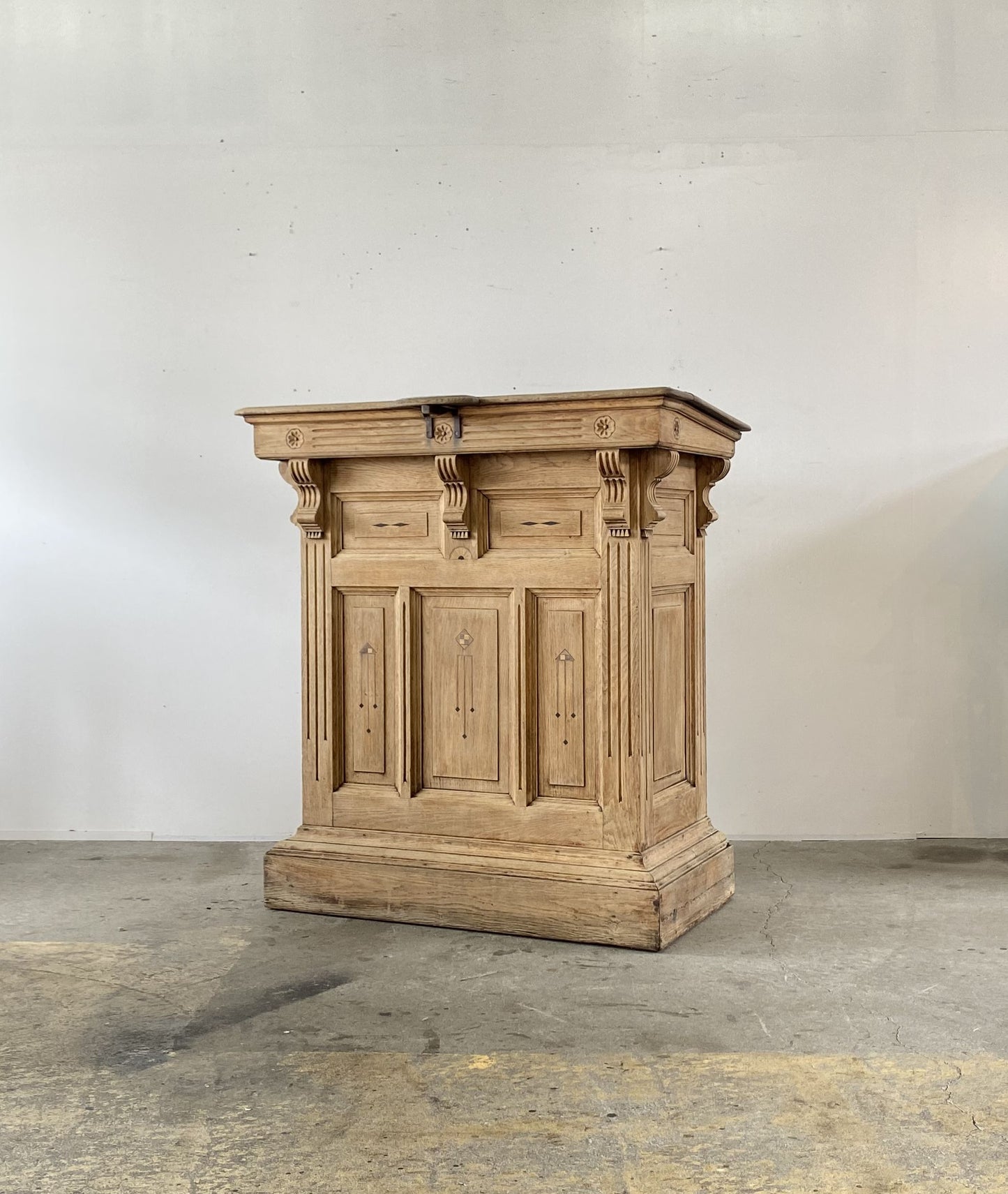 French Oak Reception Counter