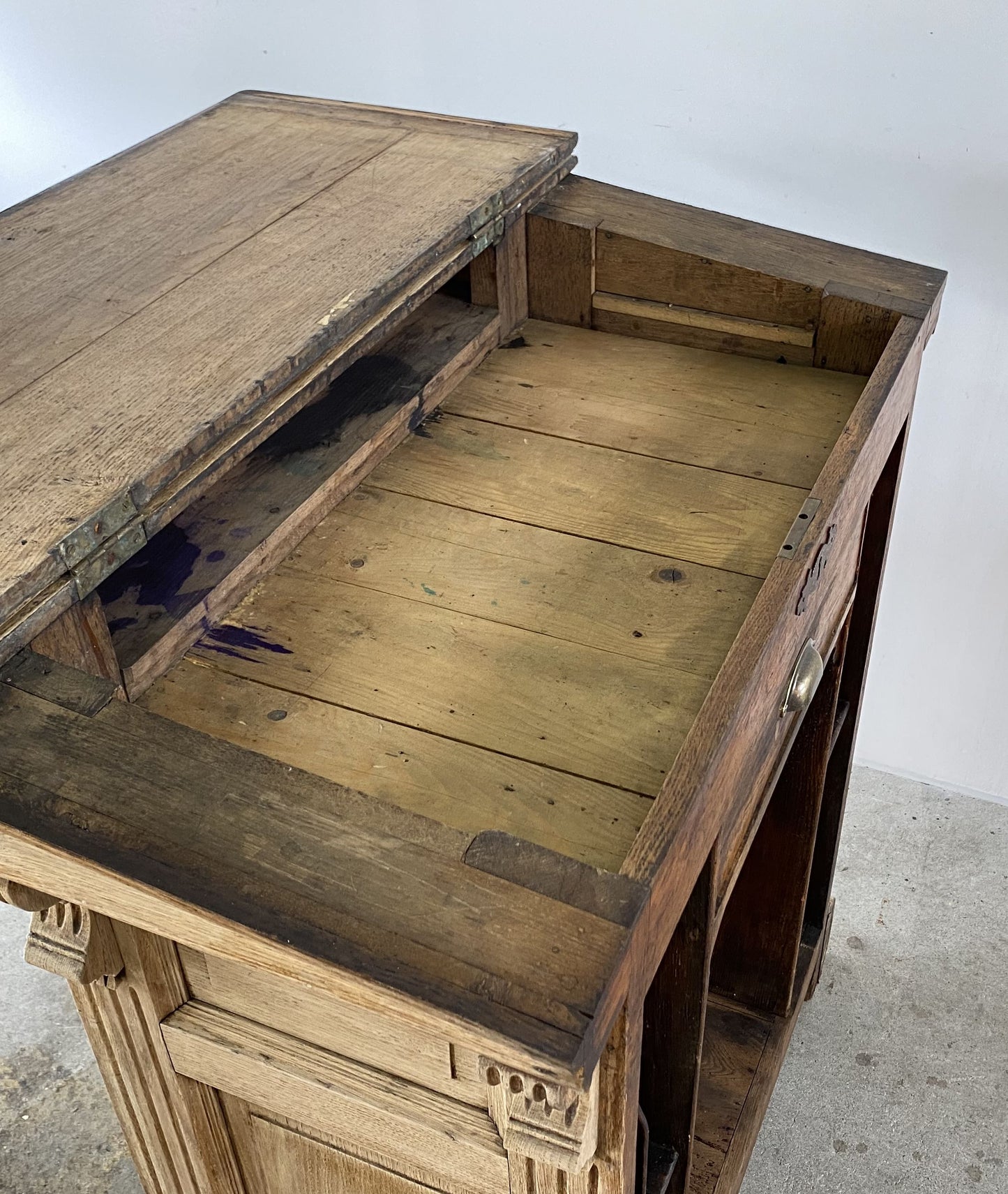 French Oak Reception Counter