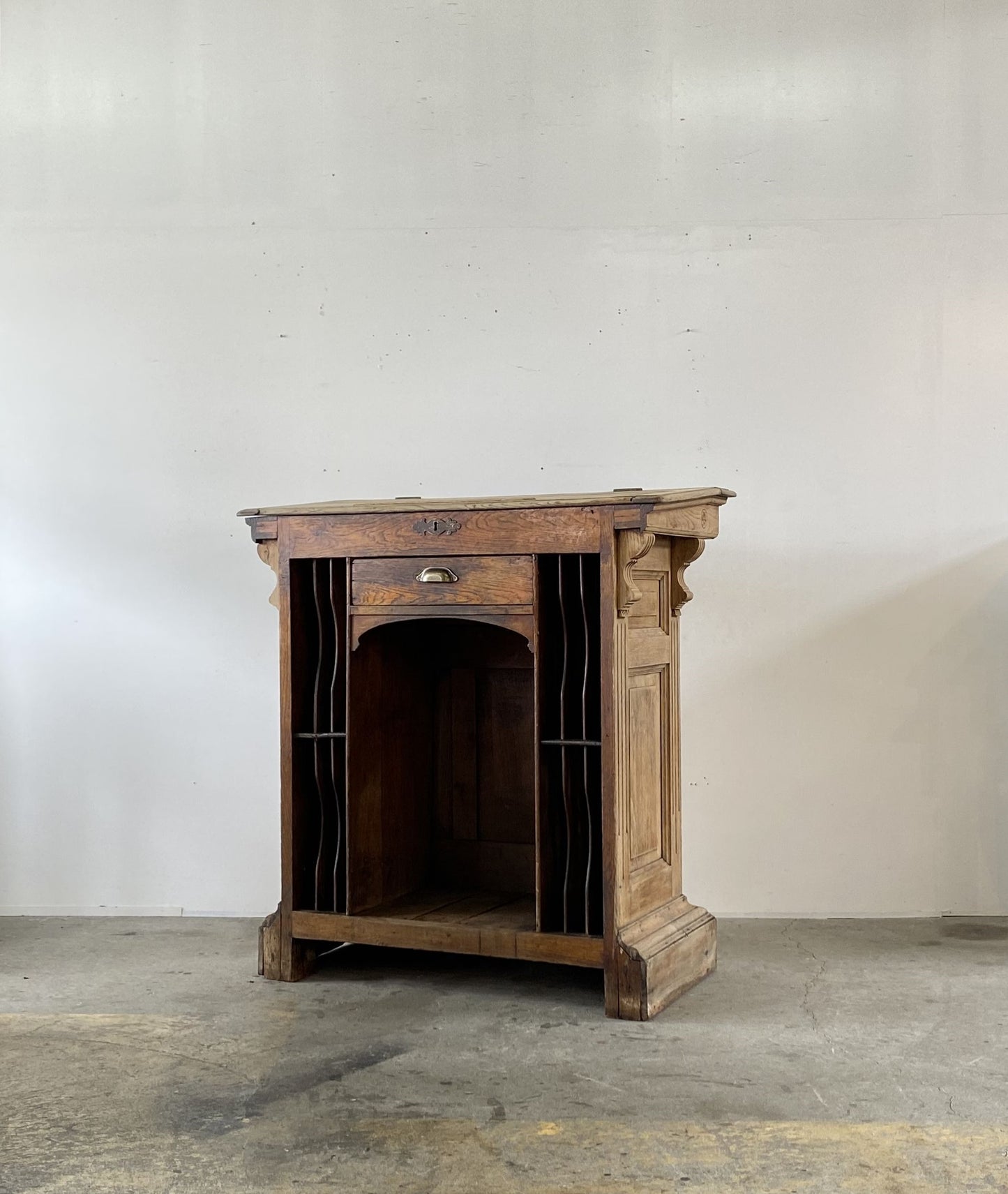 French Oak Reception Counter