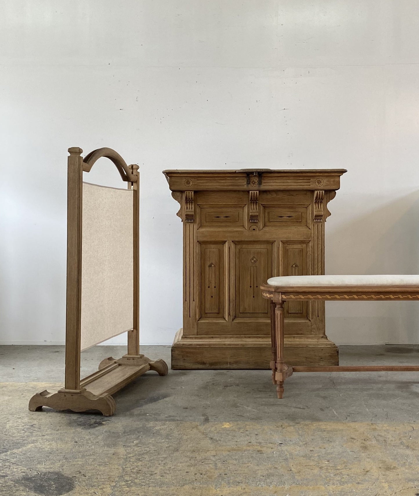 French Oak Reception Counter