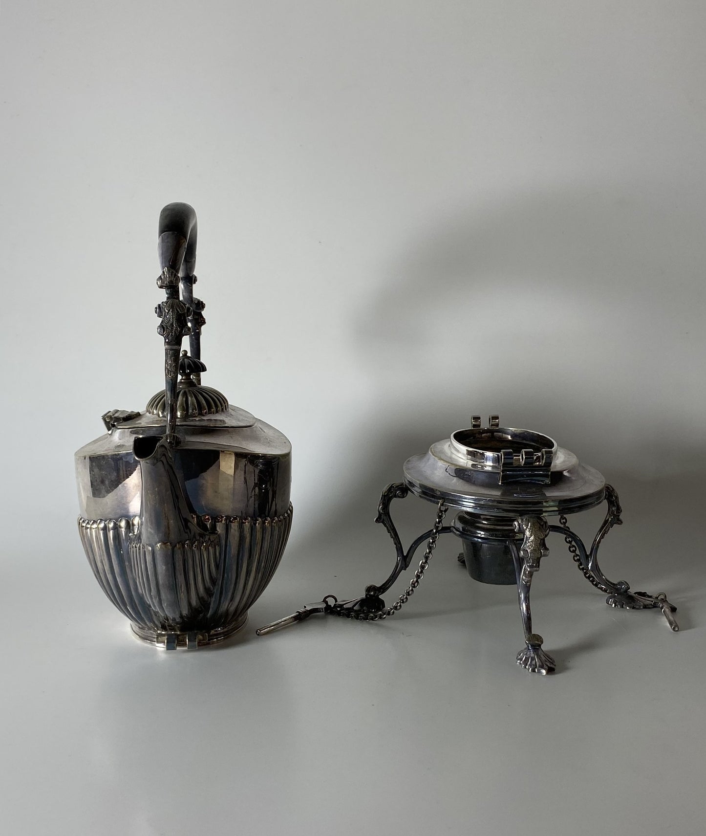 Silver Plated Tipping Teapot