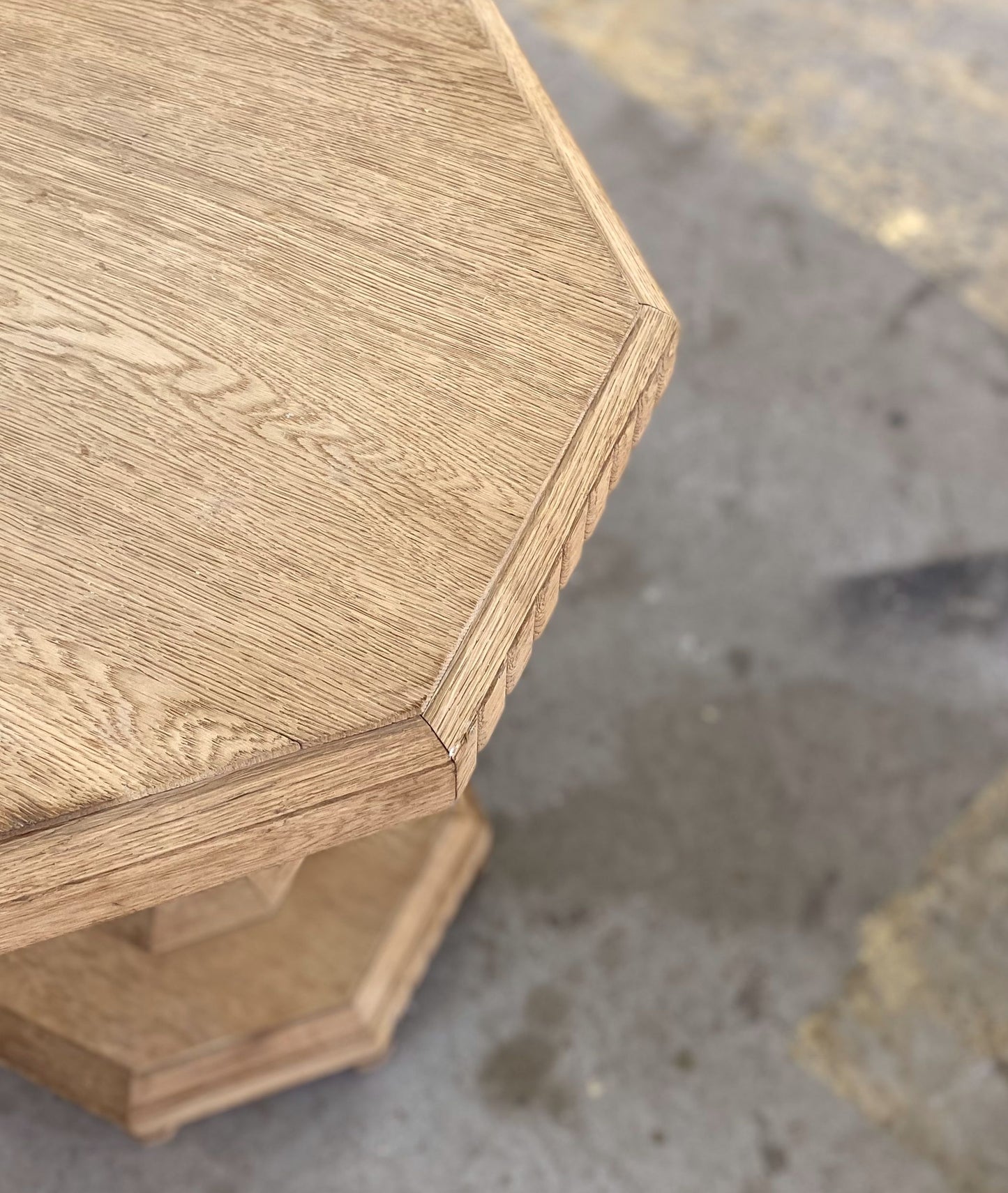 octagonal oak Table