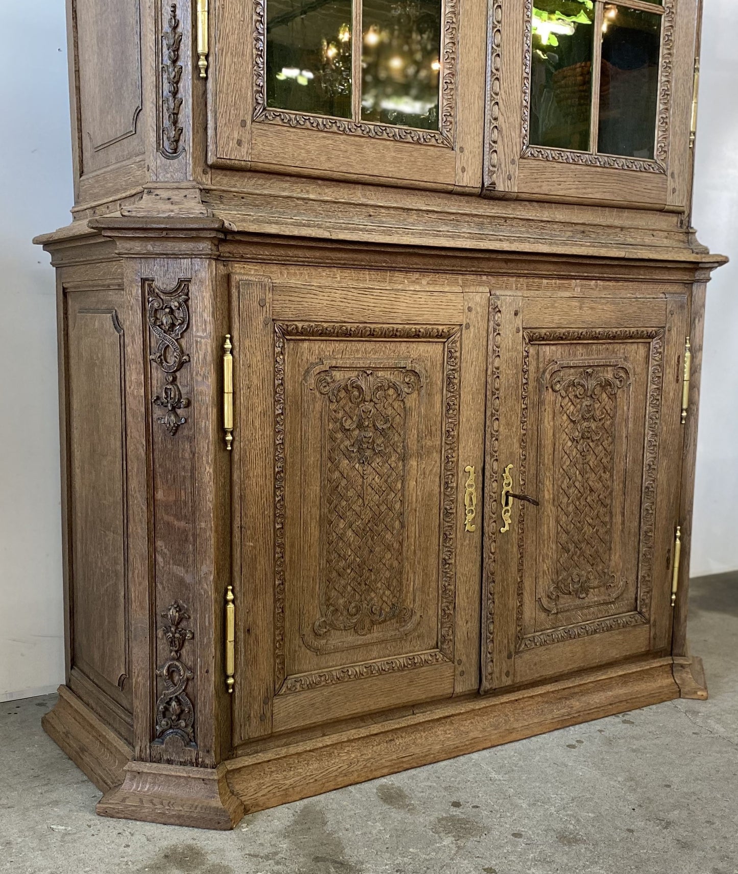 Oak Glass Cabinet